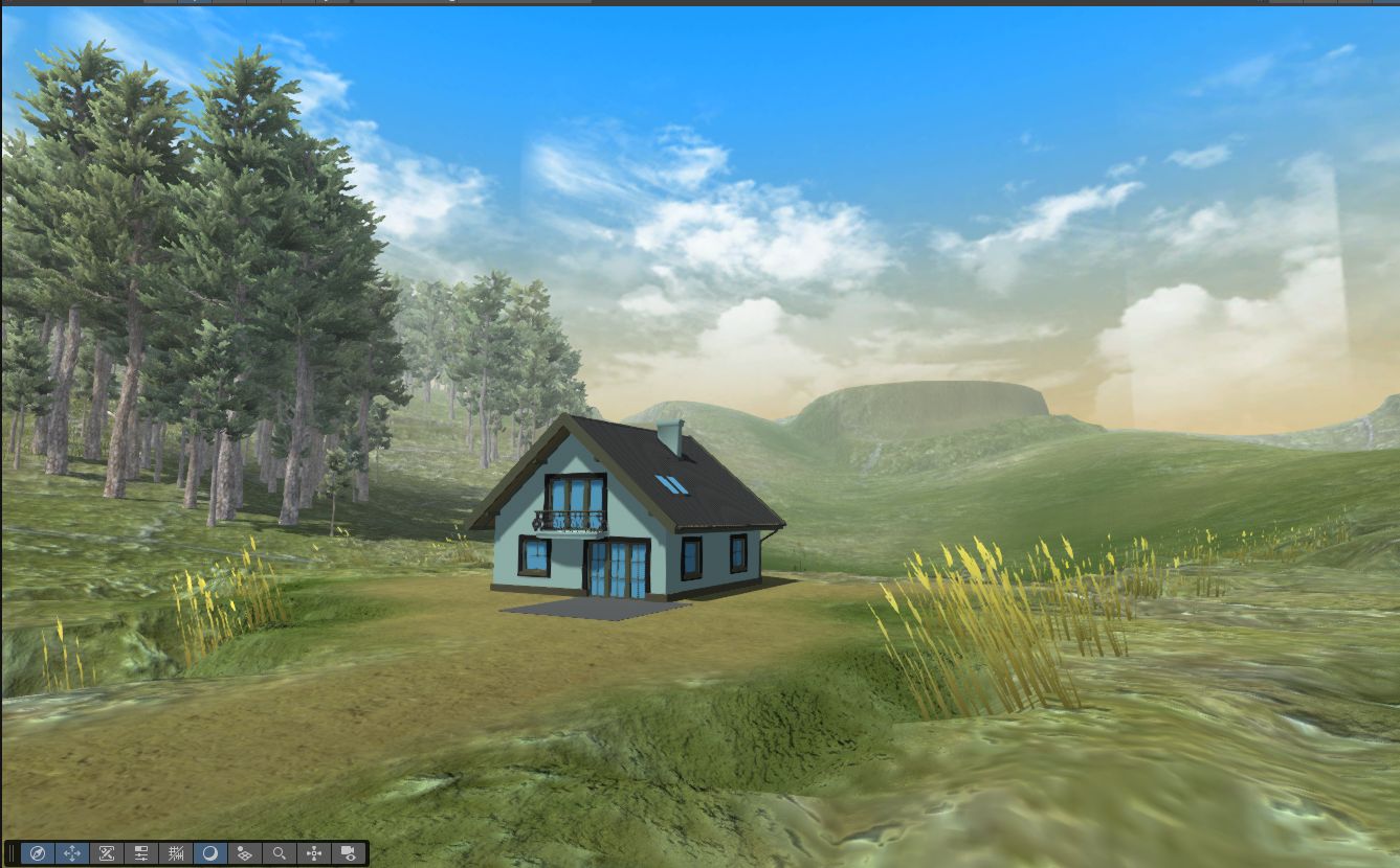 Image d'un paysage dans Unity
